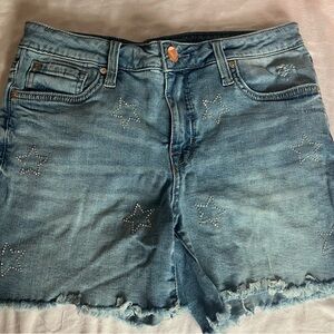 SPARKLY STAR JEAN SHORTS